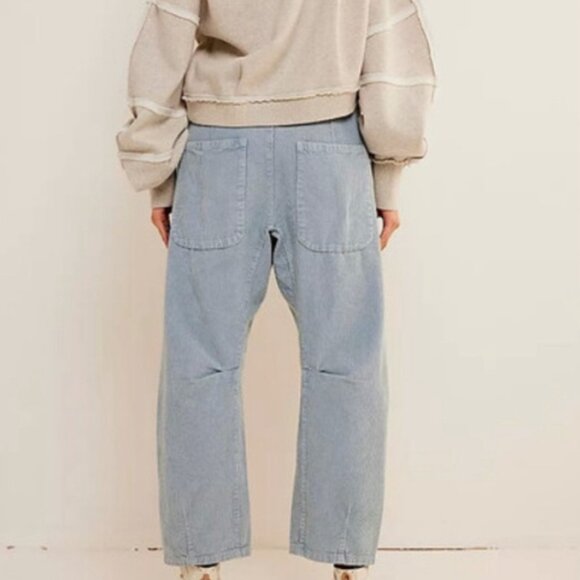 new WE THE FREE osaka barel cord pants 27 blue whale - Picture 2 of 3